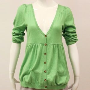 Juicy Couture Green Long Sleeved Top